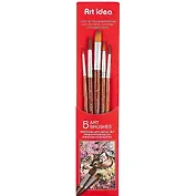 Кисти Art idea, синтетика + пони, 5 штук