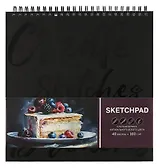 Скетчбук А5 40л "СЛАДОСТЬ" гребень, белый офсет