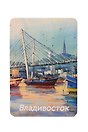 Магнит картон Золотой мост (Владивосток) (МК/181/001)