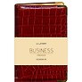 Ежедневник дат. 2027г. А6 176л "BUSINESS PREMIUM. Grand croco" бордовый, иск.кожа, обл.поролон, мет.уголки, тонир.блок, зол.торец, 2 ляссе