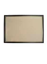 Рама 35*50 деревянная, цв. черный с золотом, со стеклом, Двуреченский