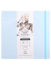 Скетчбук 200*200 80л " Fashion" лазурный, для маркеров, 75г/м2