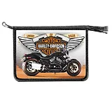 Папка для тетрадей А4 "Харлей" на молнии, лам.картон, метал, объемн.тиснение, Канцбург