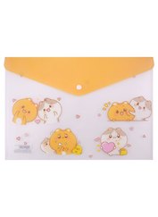 Папка-конверт А4 на кнопке "Kawaii. Котики"