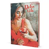 Ежедневник с женскими портретами А5 64л "Девушка в красном платье" тв.переплет, ляссе