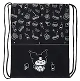 Мешок для сменной обуви "Kuromi. Черная серия" 37 х 47 см, 1 отделение