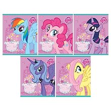 Тетрадь 12л кл. "My little pony" офсет, мел.картон, ассорти, Proff
