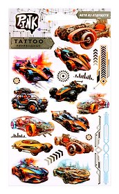 Наклейки-тату переводные «Street racers. Авто из будущего», 20 штук, Pink
