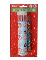 Игрушка детская. Калейдоскоп "Веселые зверята" из плотного картона и полистирола с внутренними элементами из ЭВА, ПЭТ, с декоративной подсветкой LED, в комплекте с 3-мя батарейками LR41, мощностью 0,045 Вт, напряжением 1,5 В