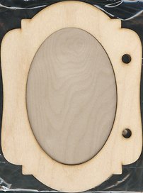 Заготовка для скрапбукинга альбом Фоторамка овал-1 (13826) (3 листа) (155х210)