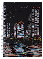 Тетрадь в клетку Listoff, "Графика. Ночной город", 80 листов