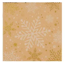 Коробка подарочная "Craft snowflaces" 20*20*9,5см, Новый год, картон