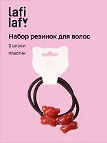 Набор резинок Мишки красные (2шт) (пластик) (5см) (12-Ava-8) (Lafilaf)
