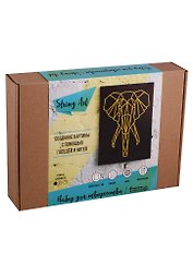 Набор для творчества StringArtLab Слон (минимализм)