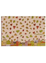 Альбом для рисования Unnika, "Листопад в городе (графика)", А4, 20 листов, на евроспирали