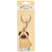 Брелок My lucky charm Мопс фр-фр (металл) (12-07150-716464891) - 1
