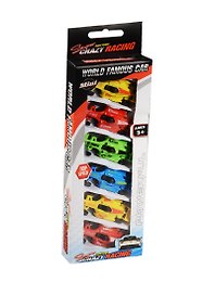 Набор игрушек «Гононочные машины Crazy Racing», 6 штук