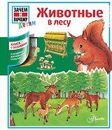 Животные в лесу: книга с окошками