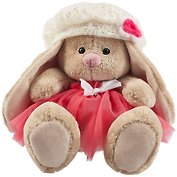 Мягкая игрушка Зайка Ми в розовой юбке с белым беретом (15 см) (SidX-355)
