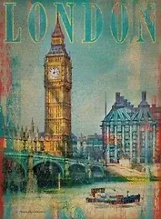 Паззл Clementoni HQ 500эл Патрик Рейд ОБрайен "Лондон" (дерев.) 37035