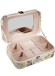 Шкатулка для драгоценностей с зеркалом (23х15х7) кожзам (6711002)