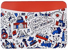 Чехол для карточек горизонтальный СПб Travel (ДКГ2018-24)