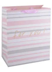 Пакет А4 26*32*12 "For you" жен., бум., тиснение надпись