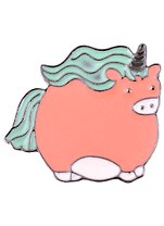 Значок Pin Joy Толстый единорожек (металл) (12-08599-924)