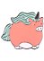 Значок Pin Joy Толстый единорожек (металл) (12-08599-924) - 0