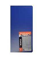 Визитница 128 карточек, пластиковая, синяя, Erich Krause