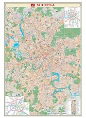 Карта Москва (1:47тыс) (101х69см) (лам., бум.) (150) (рулон)