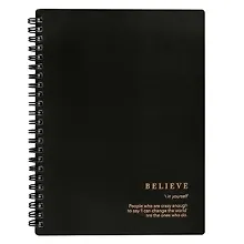 Тетрадь общая «Believe. Черный», 120 листов в клетку, А5 - Be Smart