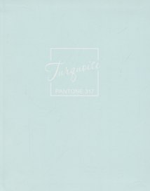Книга для записей А5+ 96л кл. "Turquoise" интеграл.перепл., матов.ламин., выб.лак.