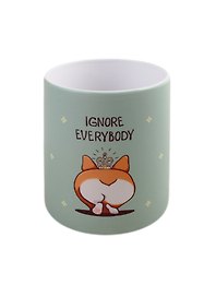 Кружка Корги с короной Ignore everybody (керамика) (330мл) (коробка)