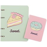 Тетрадь на кольцах в клетку Be Smart, Sweet, 80 листов + блокнот в клетку, А6, 32 листа