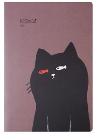 Тетрадь общая «Poisson Cat», 44 листа в линейку, А5, в ассортименте