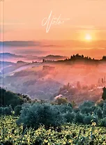 Книга для записей А4 160л кл. "Рассвет" 7БЦ, глянцевая ламинация