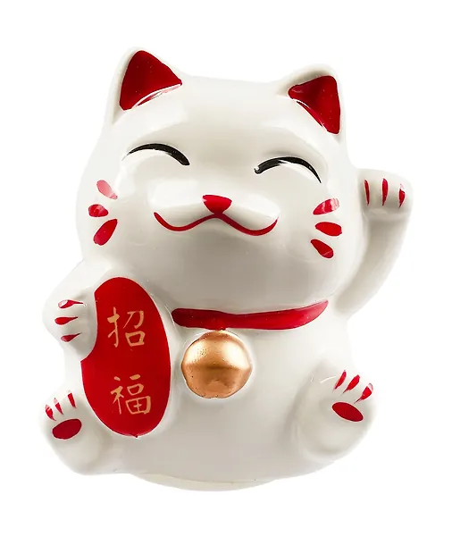 Копилка Кошечка Манеки-нэко Радость (керамика) (8х6,5) - 0