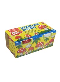 Пластилин на растительной основе Erich Krause, ArtBerryModelling dough 2цв, 200г, крас+бел, 32715