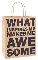 Пакет А4 26*32*12 "What inspires" нейтр., крафт