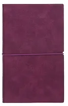 Ежедневник недат. А6+ 122x193 мм 120л "Наппа металлик" бордовый, кожзам, мягк.переплет, застёжка-резинка,офсет, ляссе