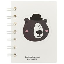 Записная книжка «Funny animals» А7, 96 листов в линейку, спираль, в ассортименте