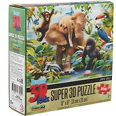 Пазл 100 Super 3D Kids Юниоры (31х23) (5+) (13524) (коробка) - 0
