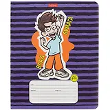 Тетрадь в линейку "Влад А4", 12 листов, в ассортименте