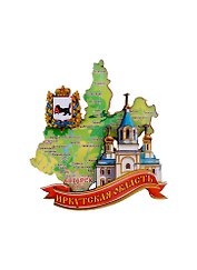 ГС Магнит Ангарск Карта Достопримечательности города 7,5см (дерево)