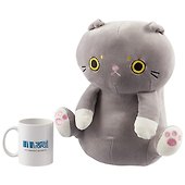 Мягкая игрушка  Кот сидит серый (35 см) - 2