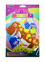 Картина-мозаика Коричневый динозавр (DT-1016) (объемная мозаика из EVA) (3+) (упаковка) (Arte Nuevo)