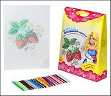 Набор для вышивания крестиком Клубничка (537315) (4+) (21х14см) (коробка)