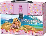 Портфель пластиковый А4+ "Рапунцель" на замке, с ручкой, Disney