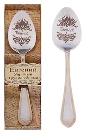 Ложка чайная в подарочной коробке Евгений (3х15) (615195)